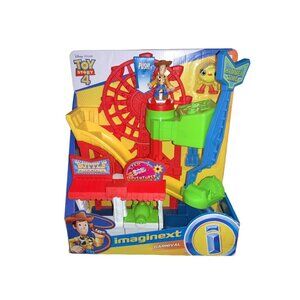 Disney Pixar Toy Story 4 Imaginext Carnival Playset With Woody & Duckie Figures